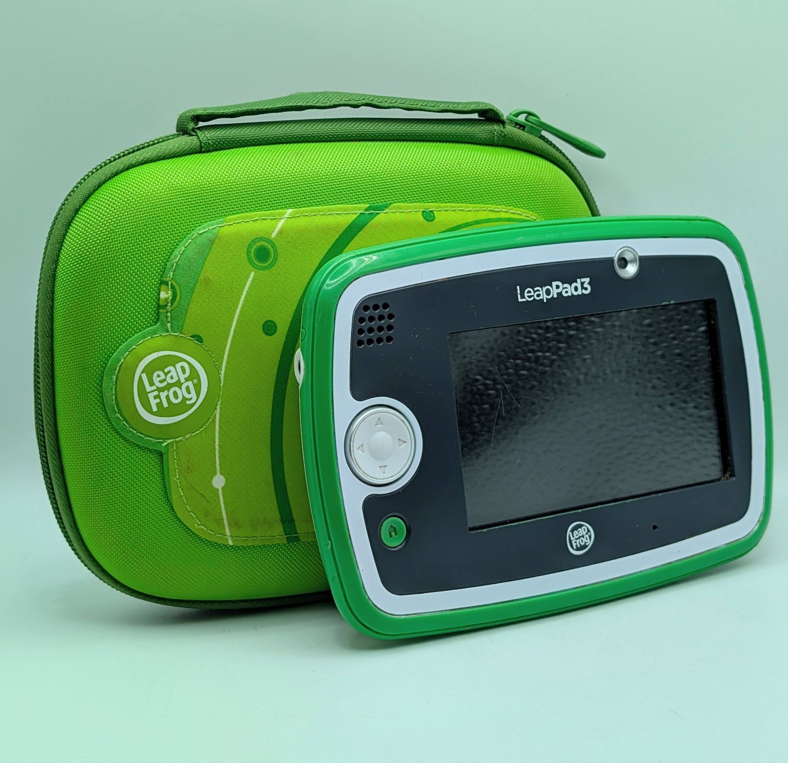LeapFrog LeapPad3 Green Kids Educational Learning Tablet +Case Only Tested WORKS