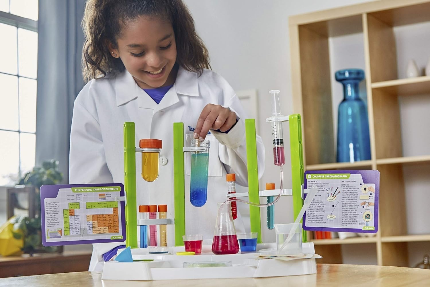 Ooze Labs Chemistry Station Kit – 20 Fun, Non-Hazardous Experiments for Kids