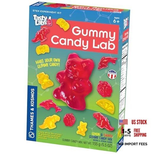 Thames & Kosmos Tasty Labs STEM Experiment Kit, Make Yummy Gummy Candy Lab V2.0