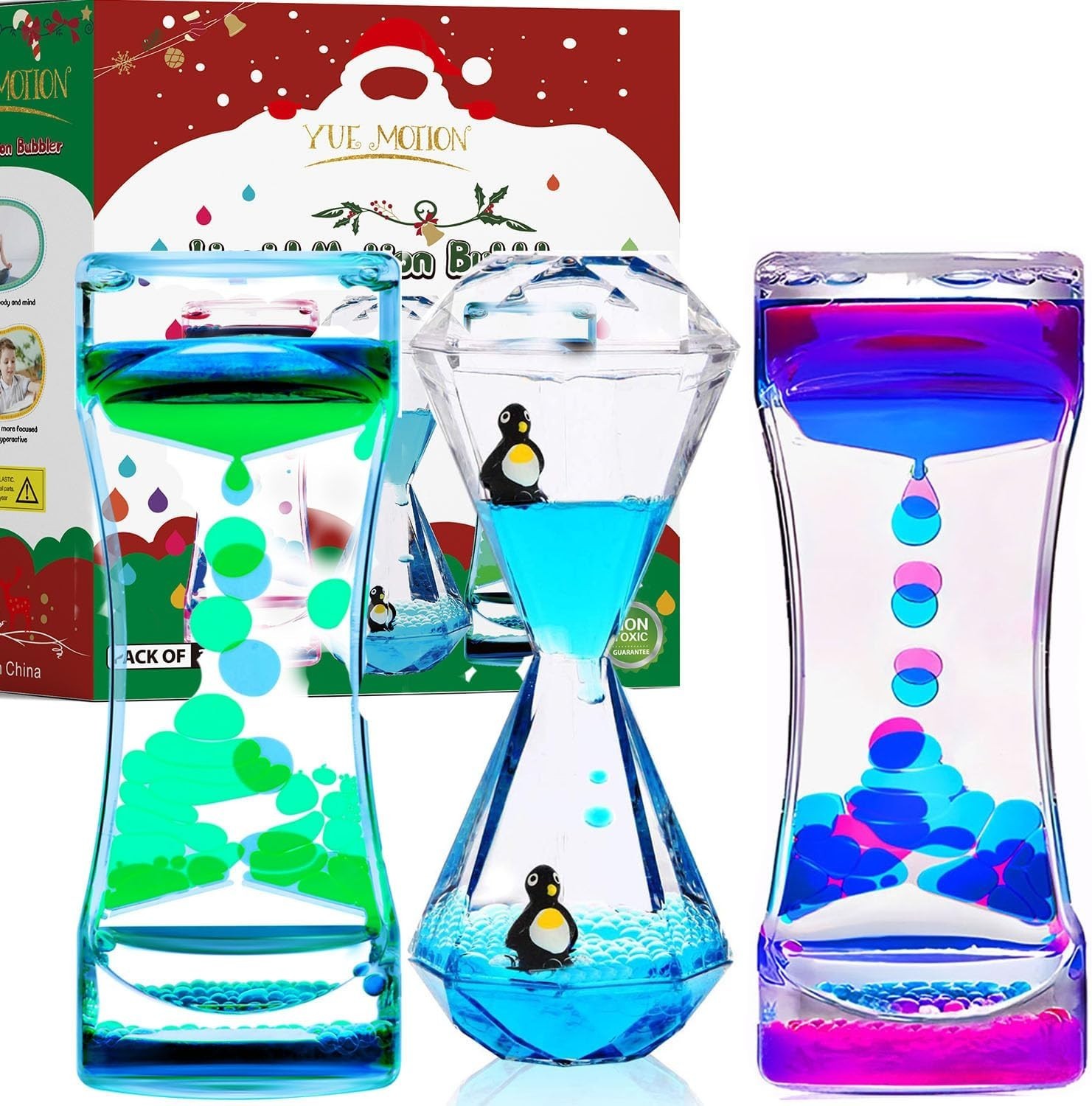 Colorful Liquid Motion Bubblers: Engaging Fidget Toys for Classroom and Office