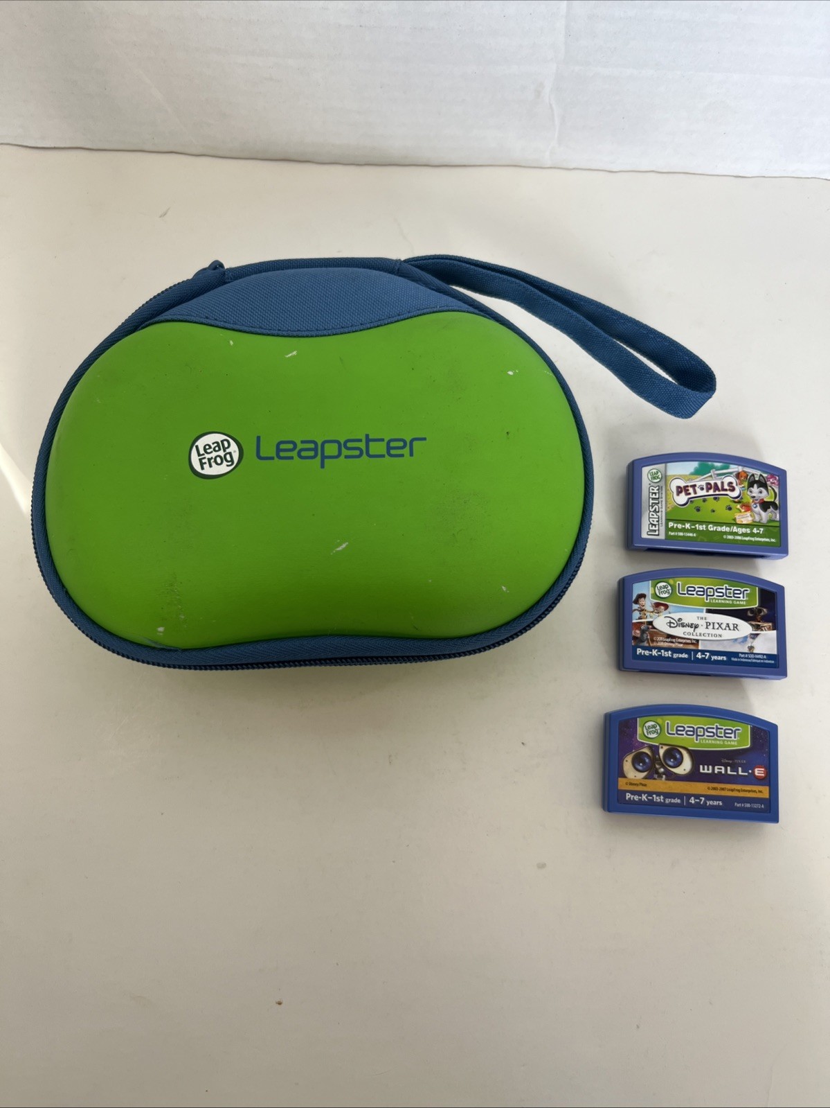 Leap Frog Leapster Pre-K-1st Grade Games + Carry Case