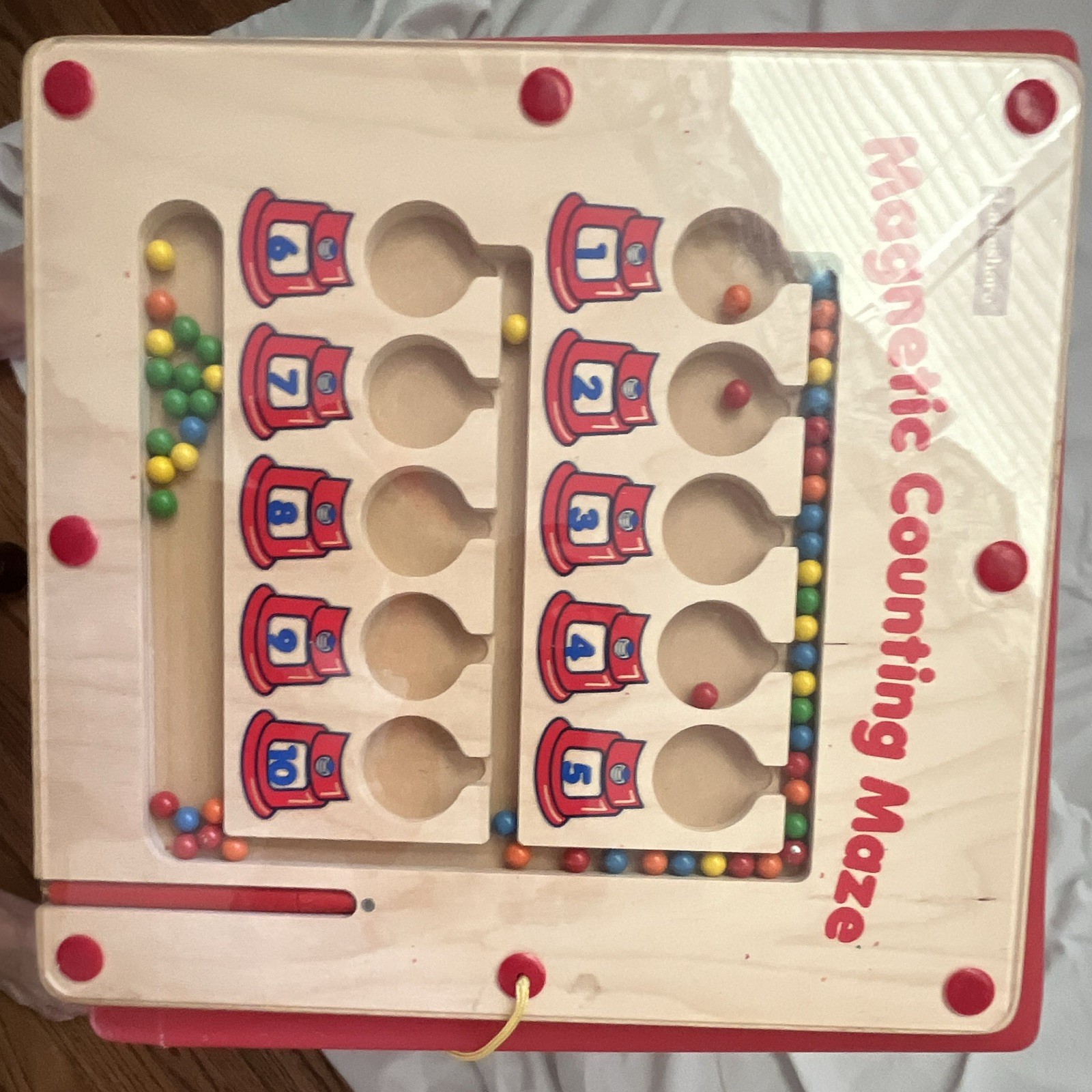 Lakeshore Magnetic Counting Maze Wooden Board Math Toy, Multicolor Kids