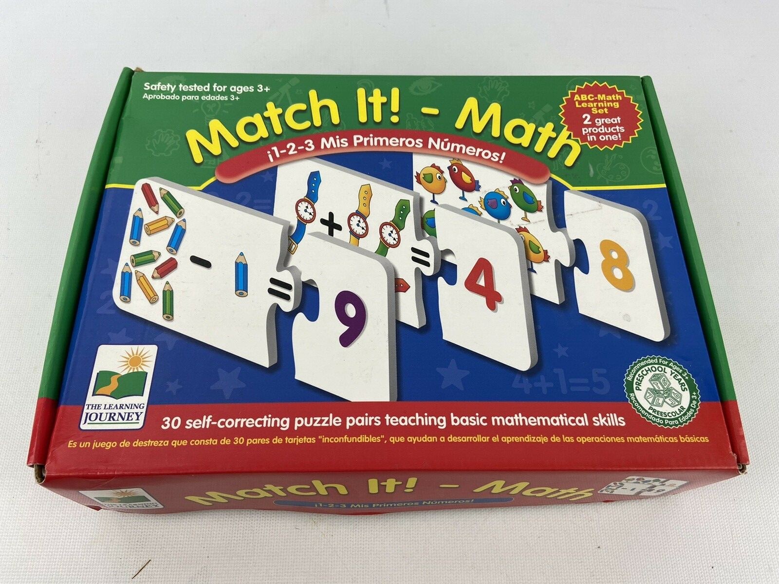 Match It! Math Self Correcting Puzzle Pairs Complete The Learning Journey 55214