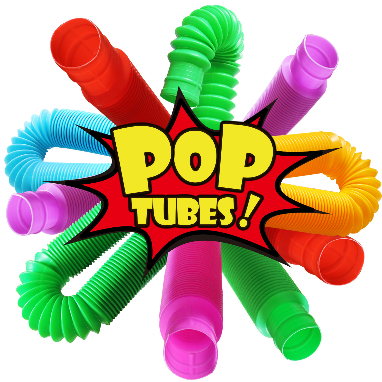 6 Pcs Pop Tubes Sensory Toys Fidget Toys Learning Toys for Toddlers Party Favors