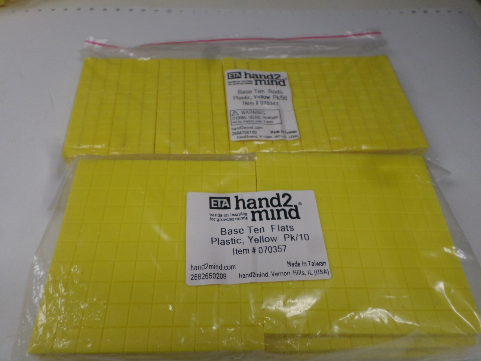 EAI Education Hand 2 Mind Base Ten Blocks Set of 60