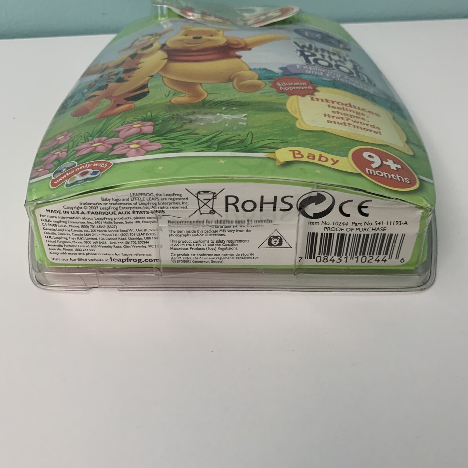 Leap Frog Little Leaps Winnie The Pooh Exploring Feelings And Friendship NIP