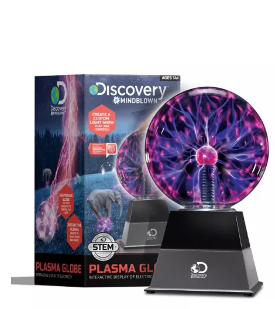 Plasma Globe Discovery Mindblown Interactive Display Of Electricity New in Box
