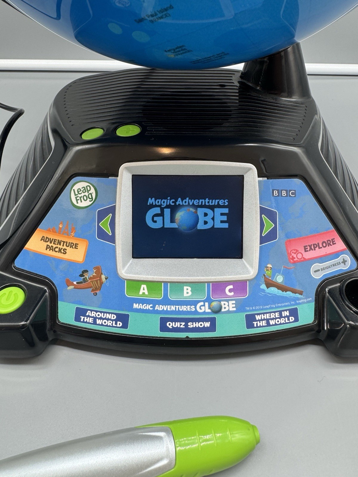 Leap Frog Magic Adventures Globe & Stylus Electronic Learning Toy (Tested)