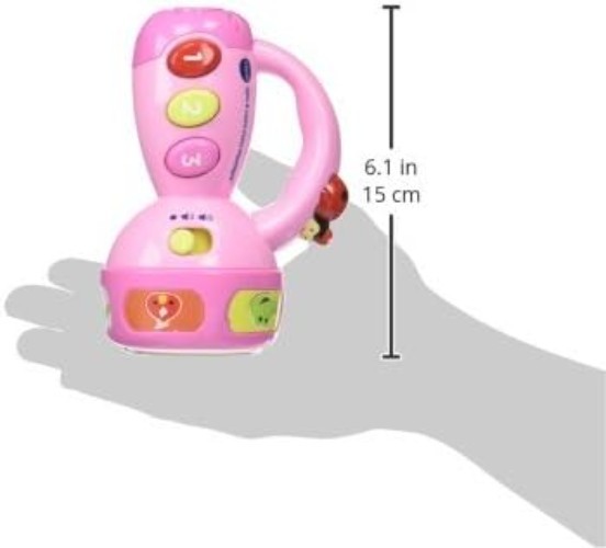 VTech Kids Pink Flashlight – Inspiring Color and Animal Recognition for Ages 1-3