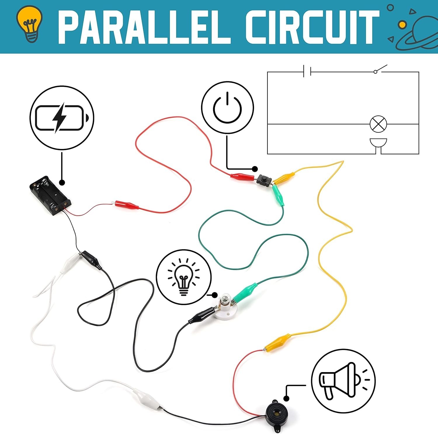 Electric Circuit Motor Kit with Solar Panel, Solar Motor Kit for Kids Science…