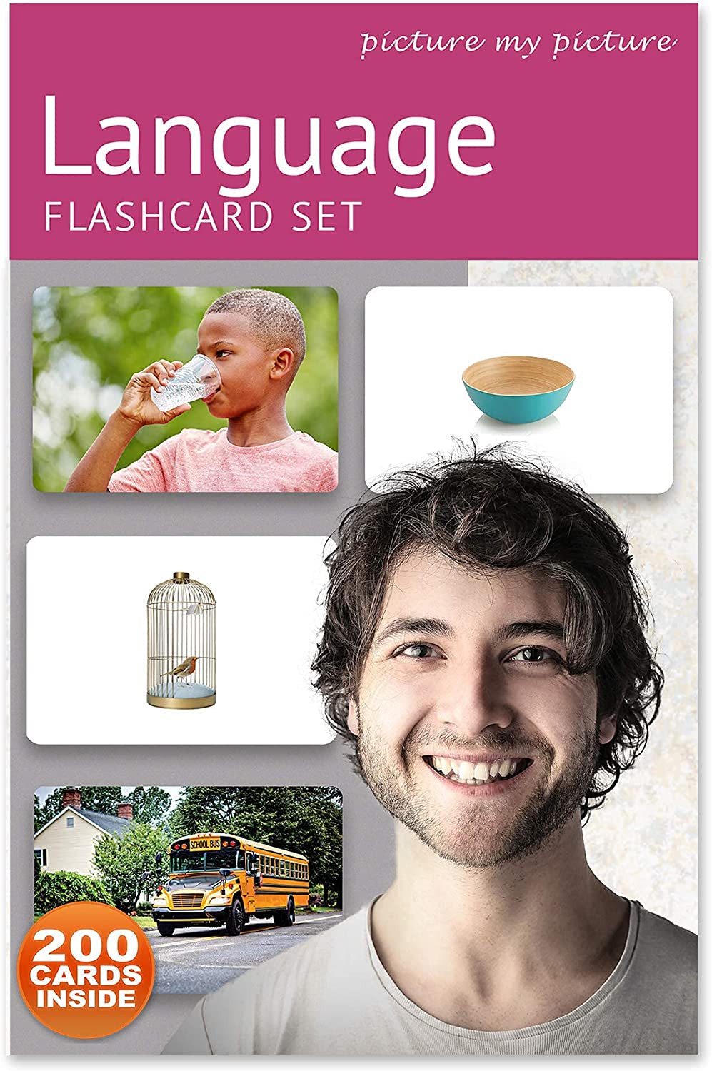Language Flash Card Set | Feelings and Emotions, Prepositions, Verbs, Categories