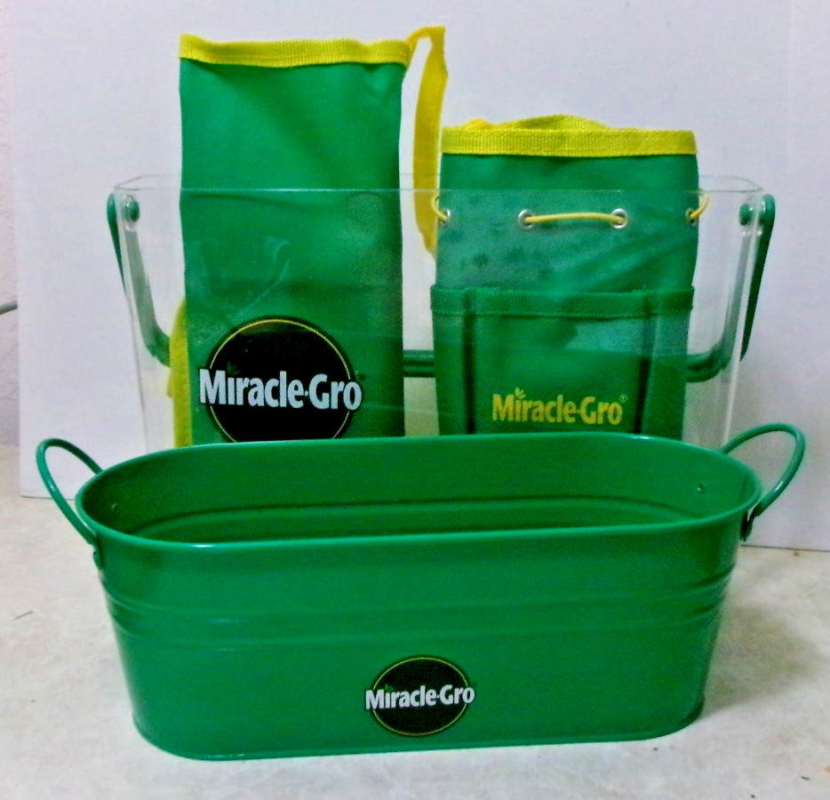NEW 5 pc Miracle-Gro Kids Garden Set APRON Tool Bag Root Viewer Creative Kids