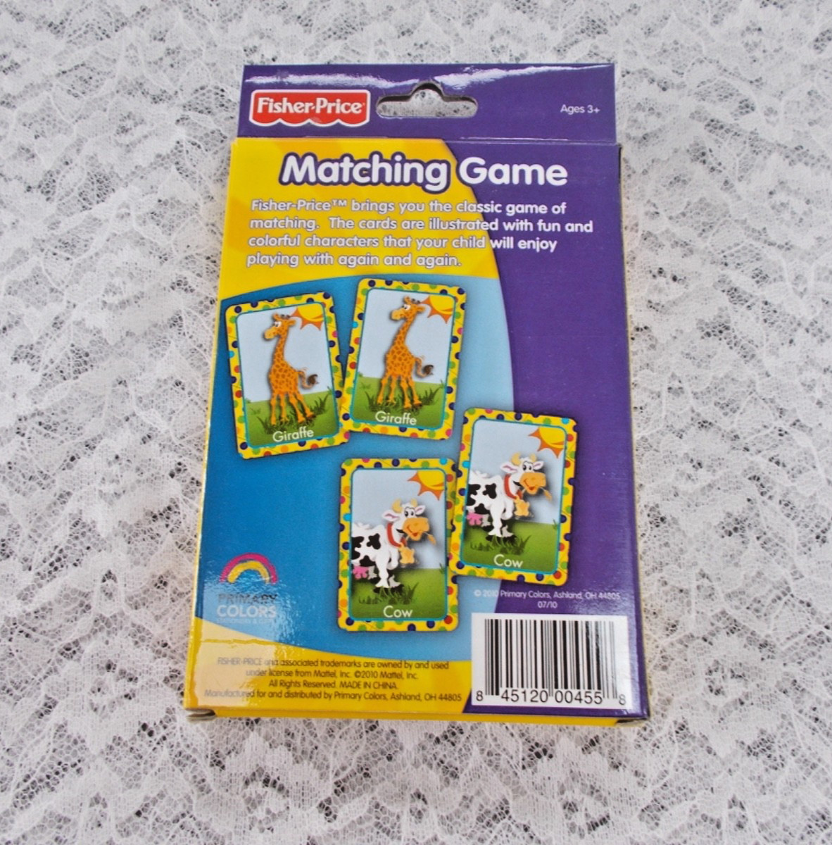 Fisher Price Educational Matching Card Game