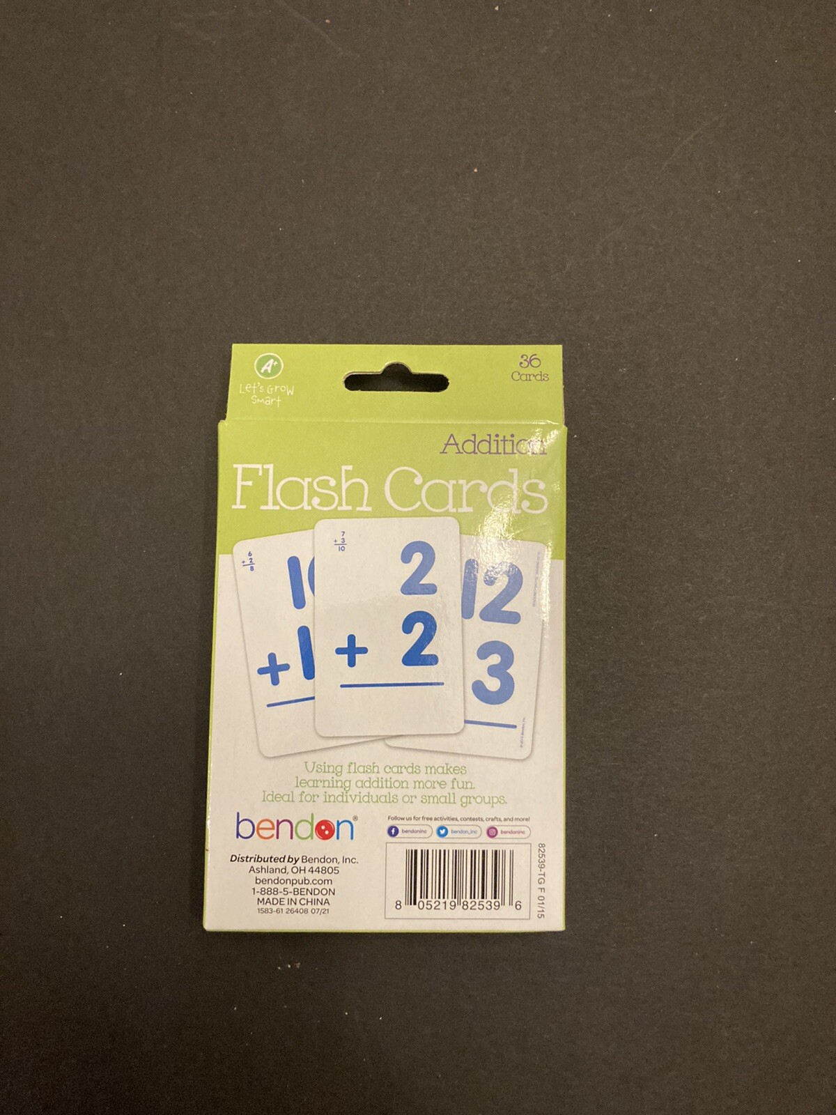 Let’s Grow Smart Flash Cards (Addition) Pack Of 36 Cards