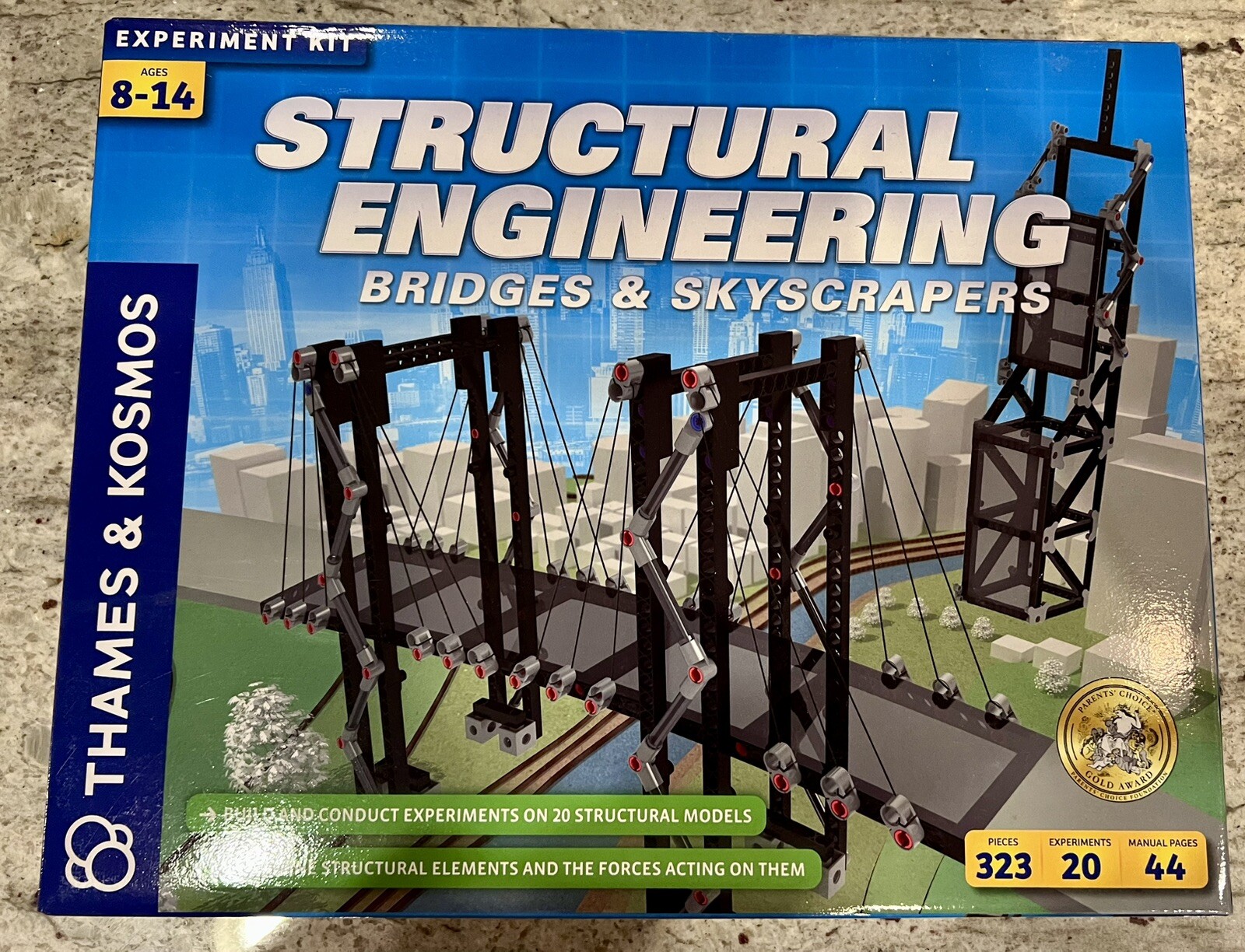 Thames & Kosmos Structural Engineering Bridges & Skyscrapers Building Kit -NIB