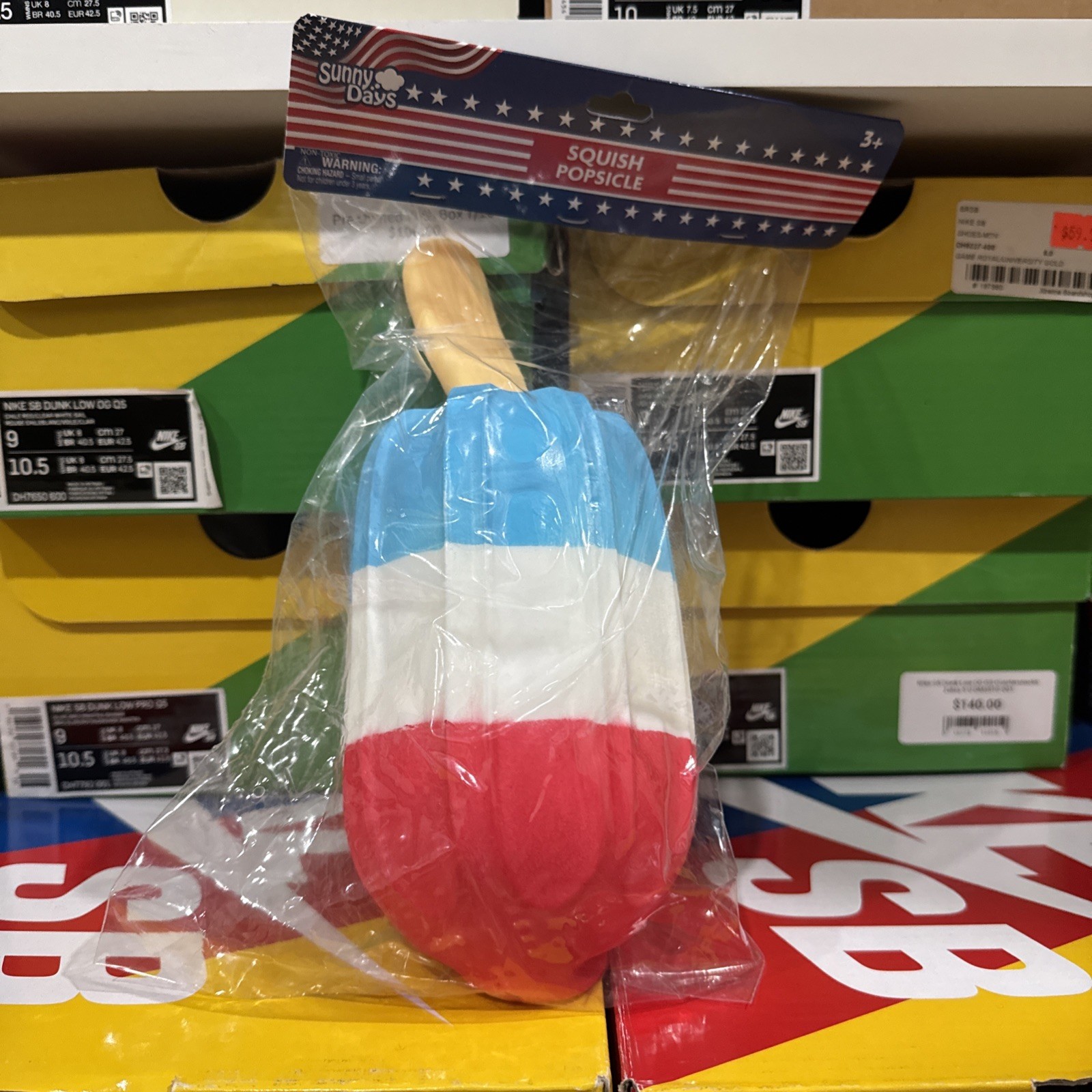SUNNY DAYS JUMBO SQUISHY ROCKET POP! Popsicle Squishy! RED WHITE & BLUE! 🔴⚪️🔵