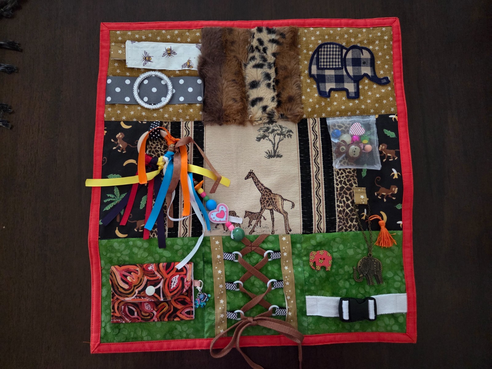dementia blanket. Sensory Fidget Quilt: Dementia Activity Mat for the elderly