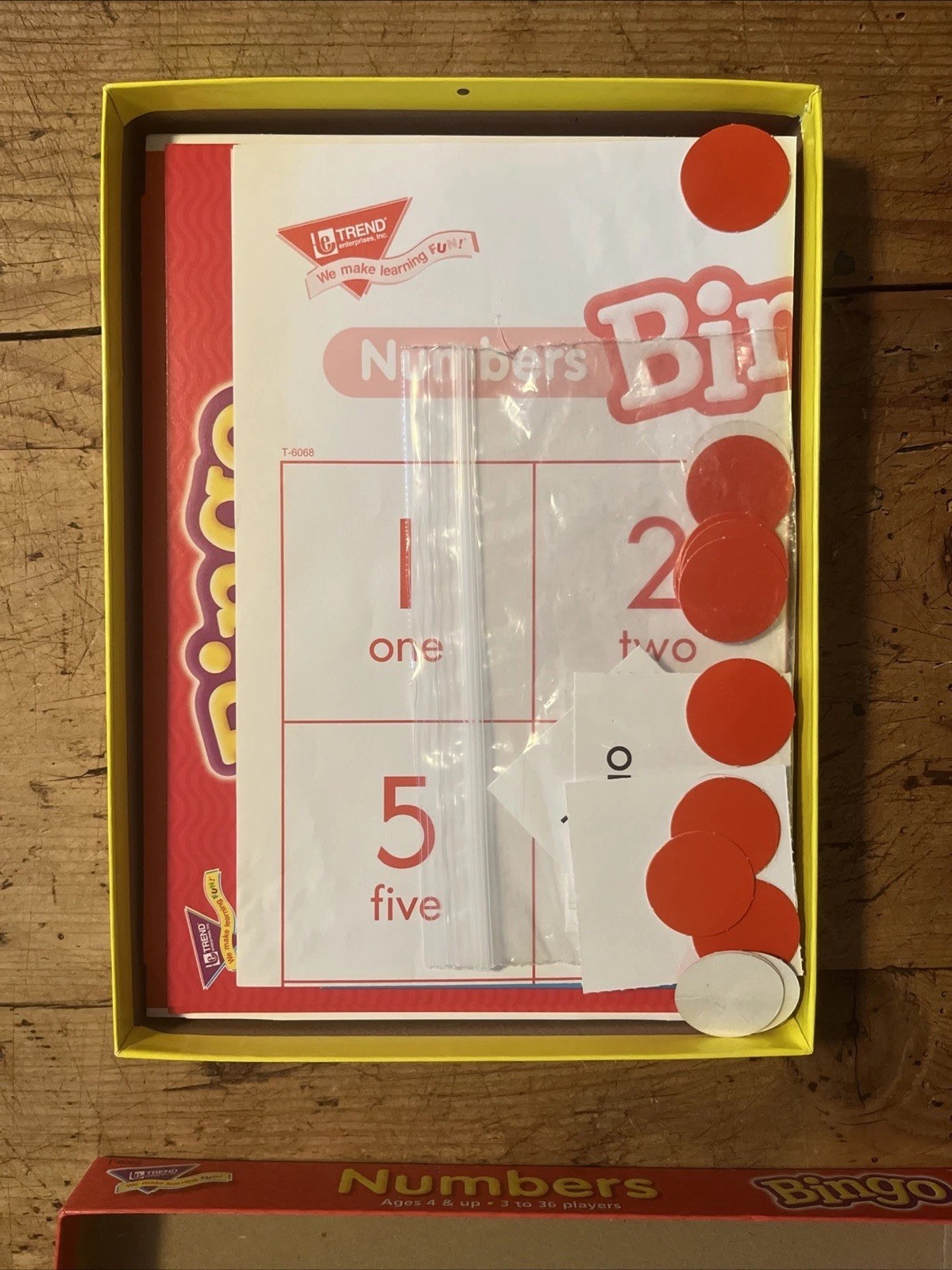 Trend Bingo Game for Children 4+ Place Value Learning Numbers, 3 To 36 Players