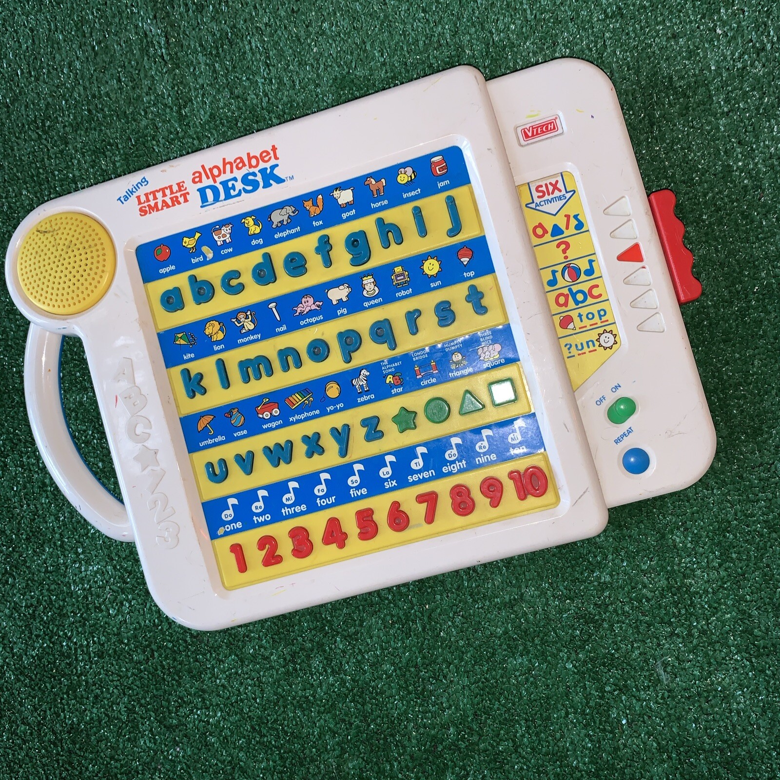 Vintage Vtech Talking Little Smart Alphabet Desk Tested & Works! 90s Preschool