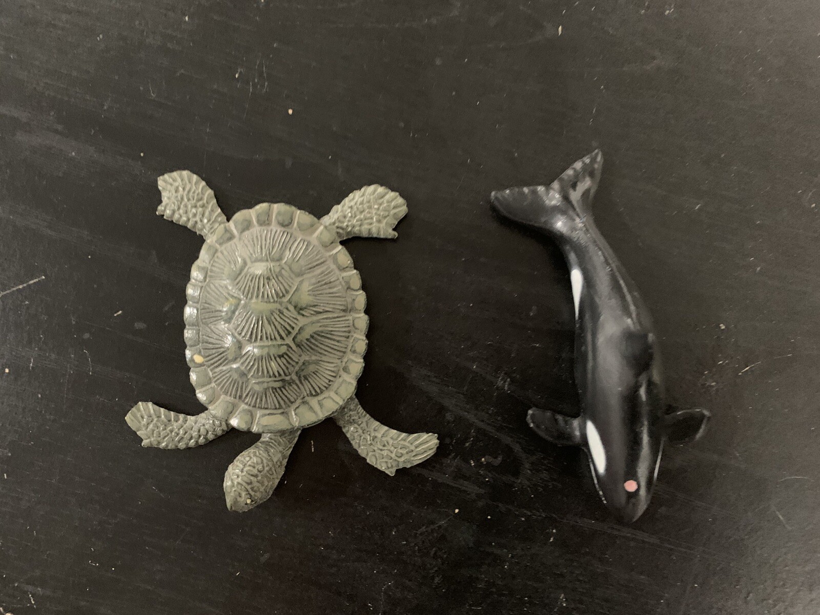 Vintage Sea World Toys Sea Turtle Killer Whale Aquatic Animals Marine Life