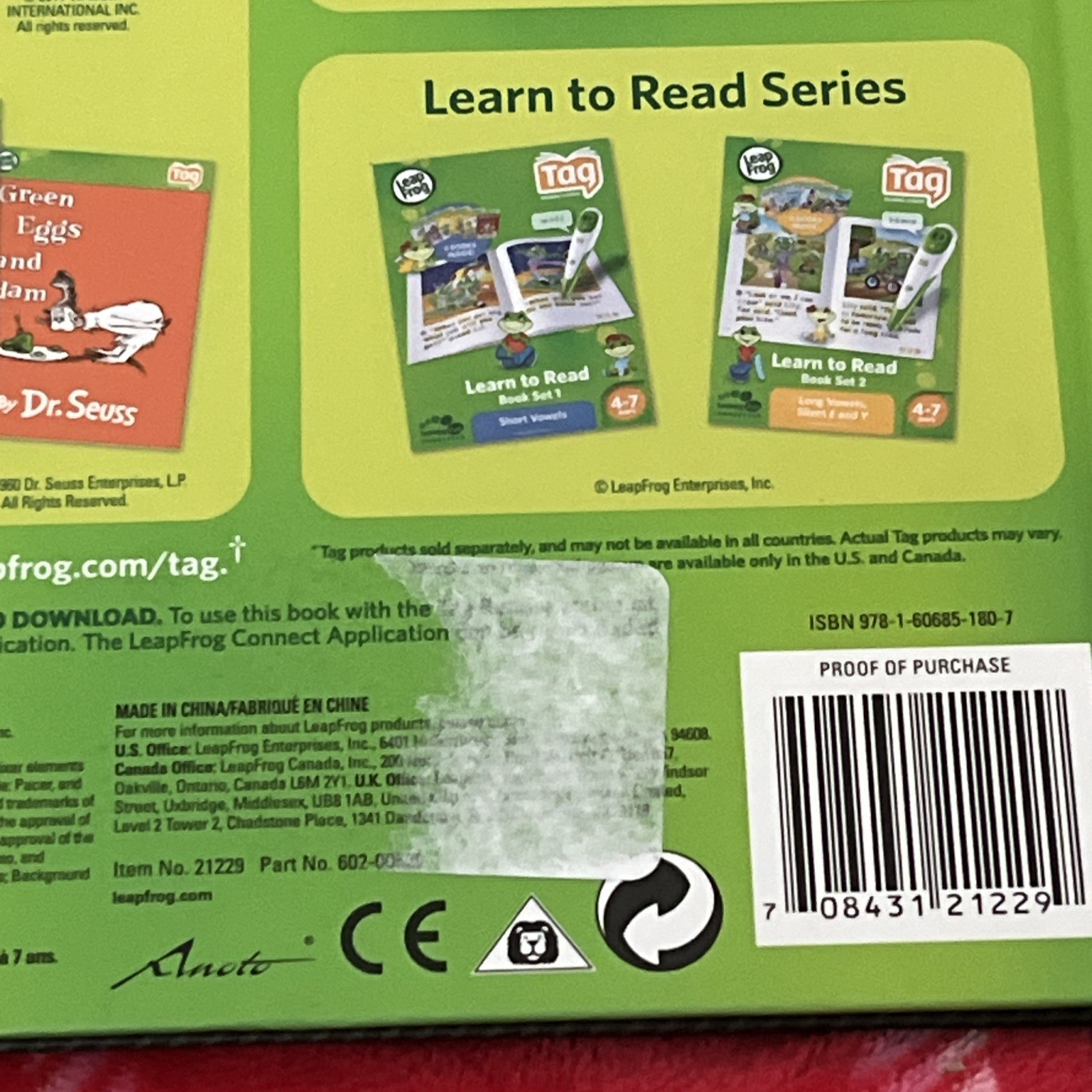 Leapfrog Hardcover Book Disney Pixar Cars 2 Project Undercover Children Kids Tag