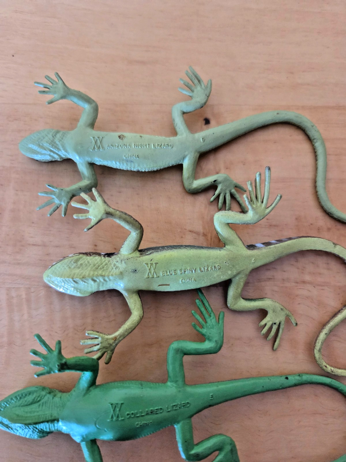 Lot of 7 PVC Plastic Rubber Toy Figure Lizards
