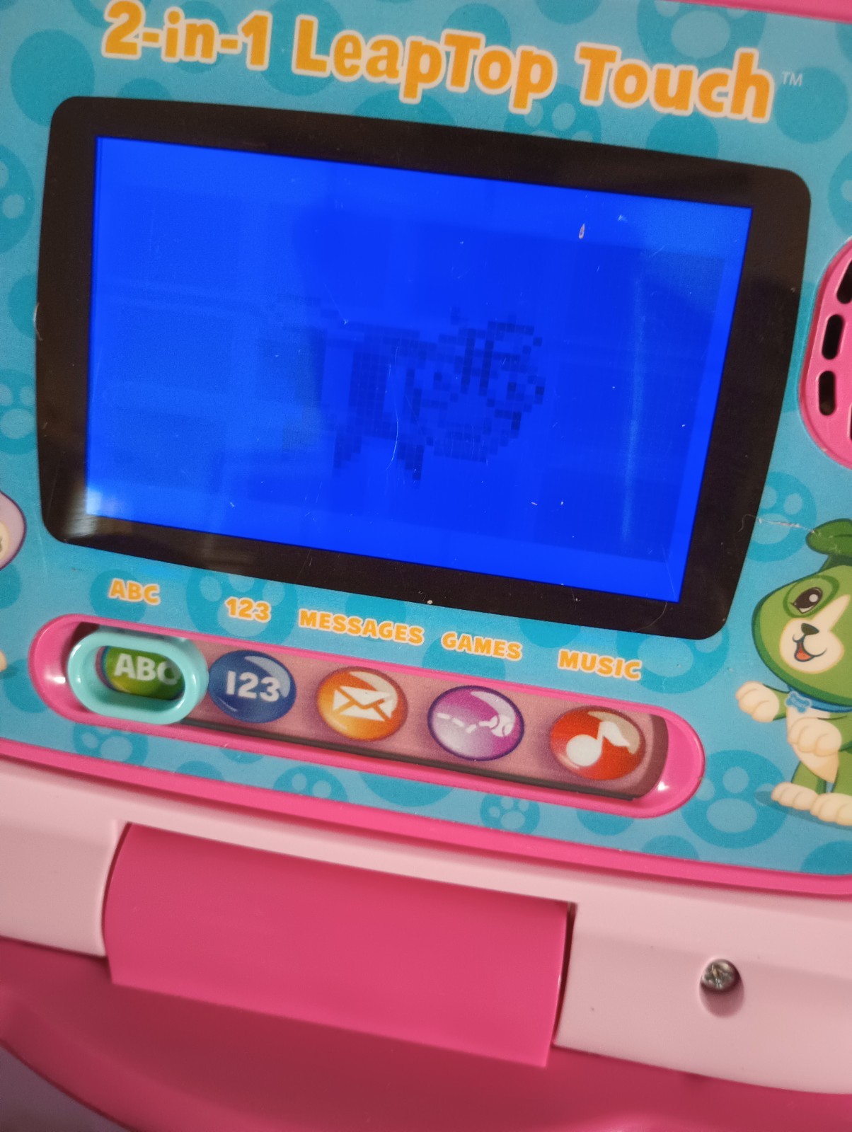 Leap Frog 2-in-1 LeapTop Touch For Kids Educational Laptop Toy Pink Tested Works