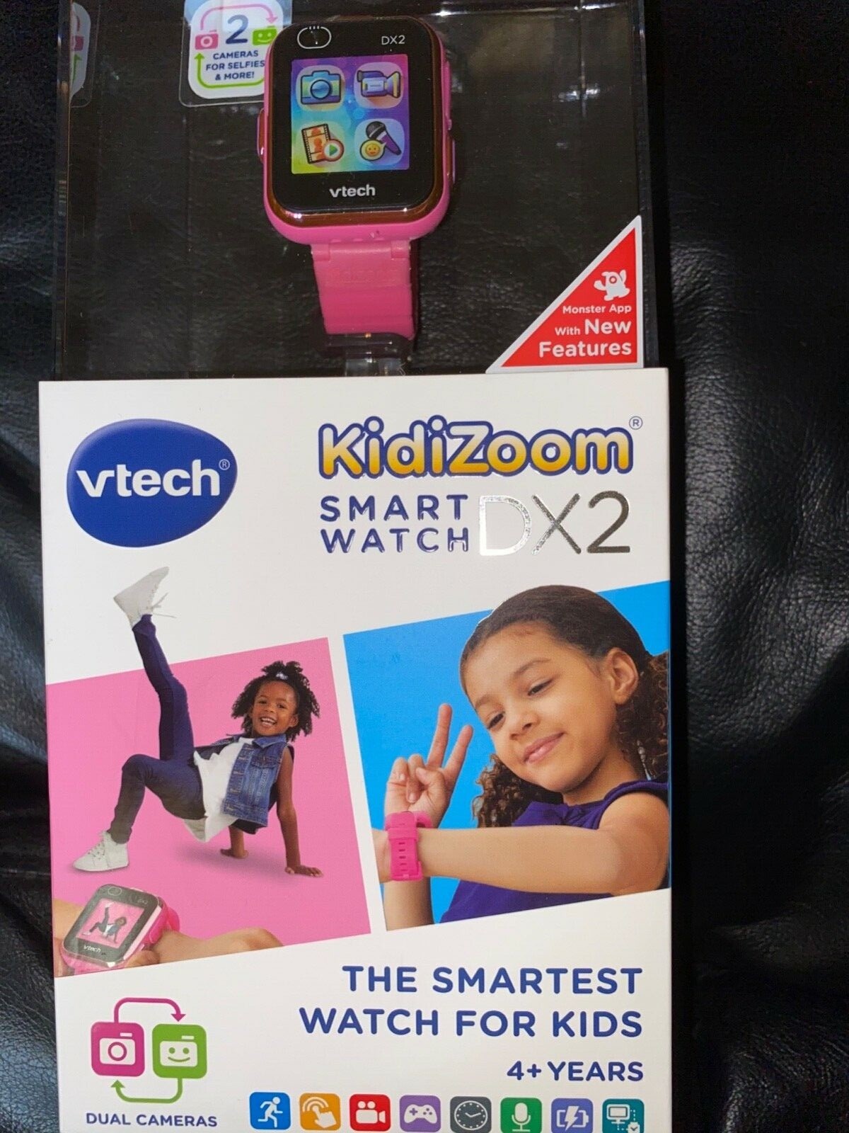  Vetch KidiZoom SMART WATCH DX2 Pink Dual Cámara Item80-193859 +USB Cable 🎄Gift