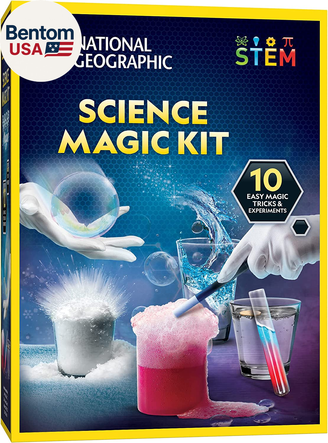 National Geographic Magic Chemistry Set – Science Kit for Kids with 10 Amazing M