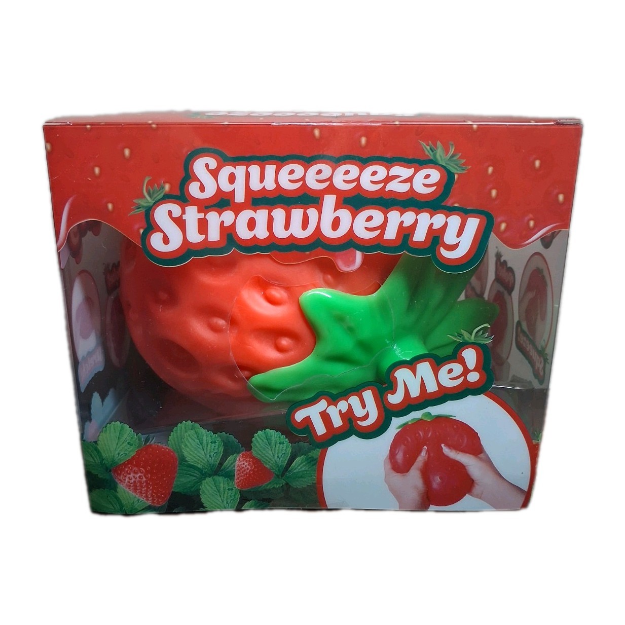 Toymendous Giant Strawberry Squishy Sensory Toy XL New In The Box