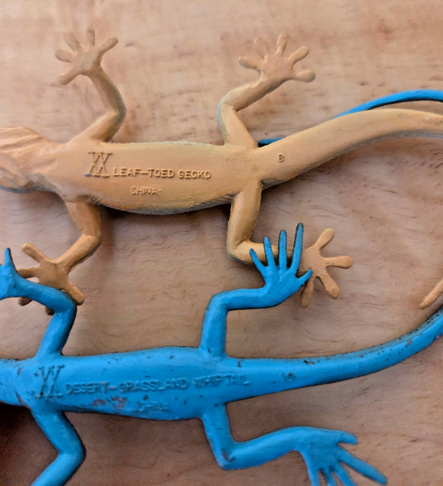 Lot of 7 PVC Plastic Rubber Toy Figure Lizards