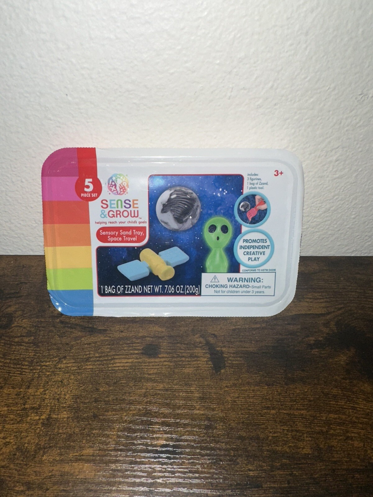 Creative Kids Sense & Grow Sensory Sand Tray, Alien Travel Theme, 5 pc Set, BN