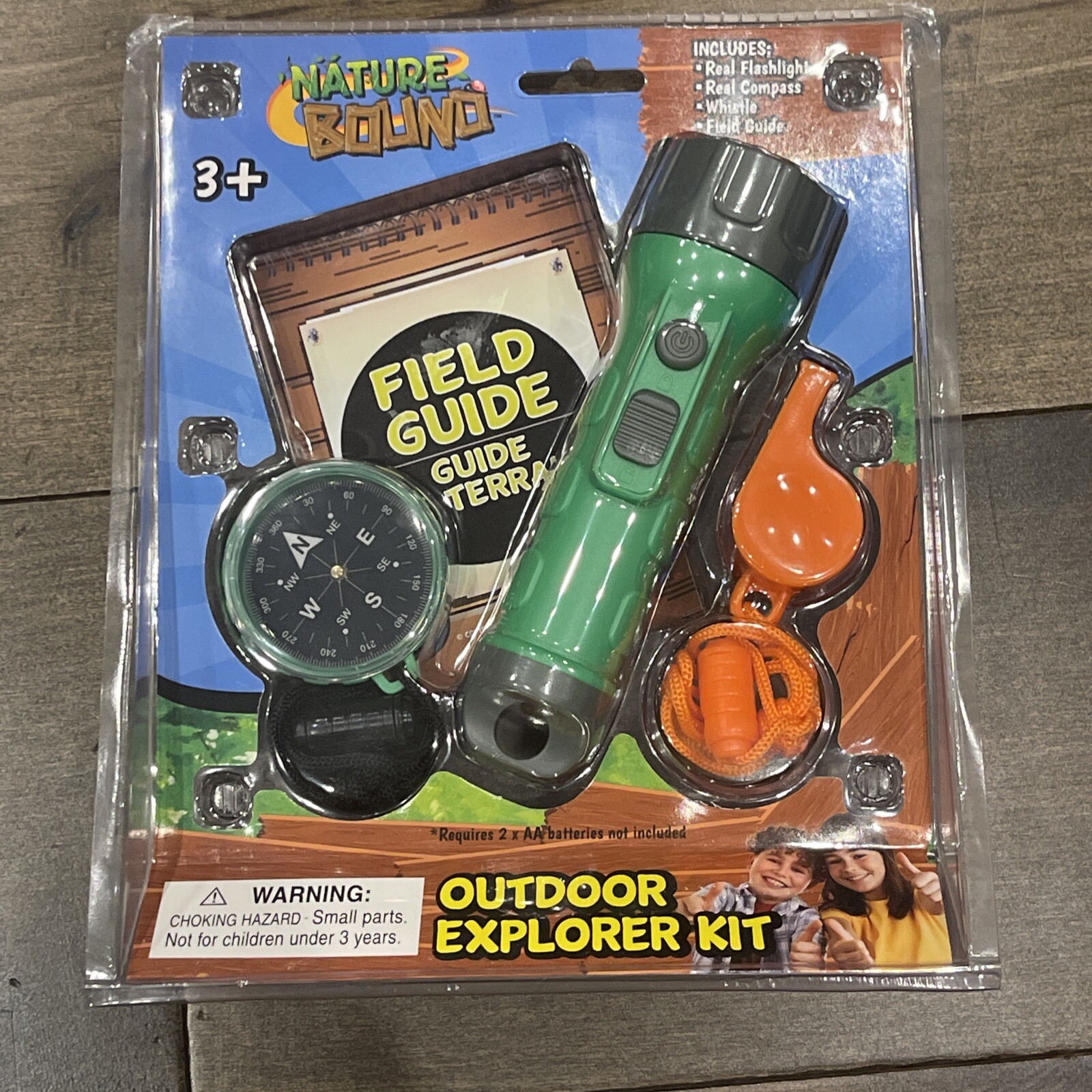 Nature Bound Outdoor Explorer Kit Toy: Flashlight, Compass, Whistle, Field Guide