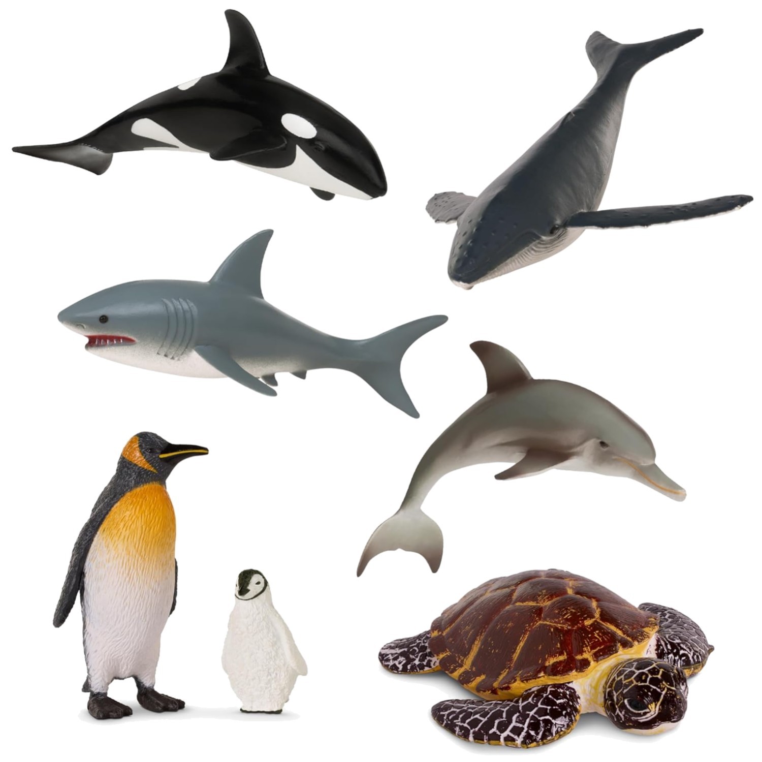 Realistic Sea Animals Toy Set – 7 Detailed Creatures