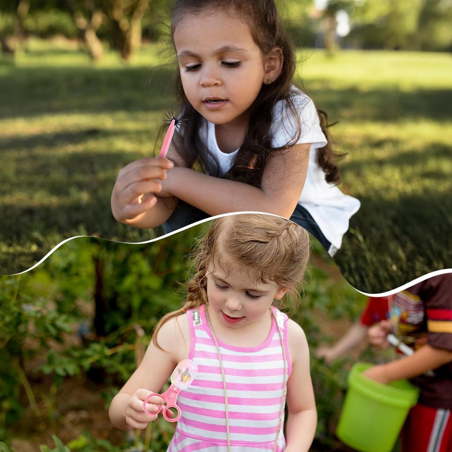 10PCS Kids Explorer & Bug Catcher Kit: Adventure Set with Magnifying Glass & Net