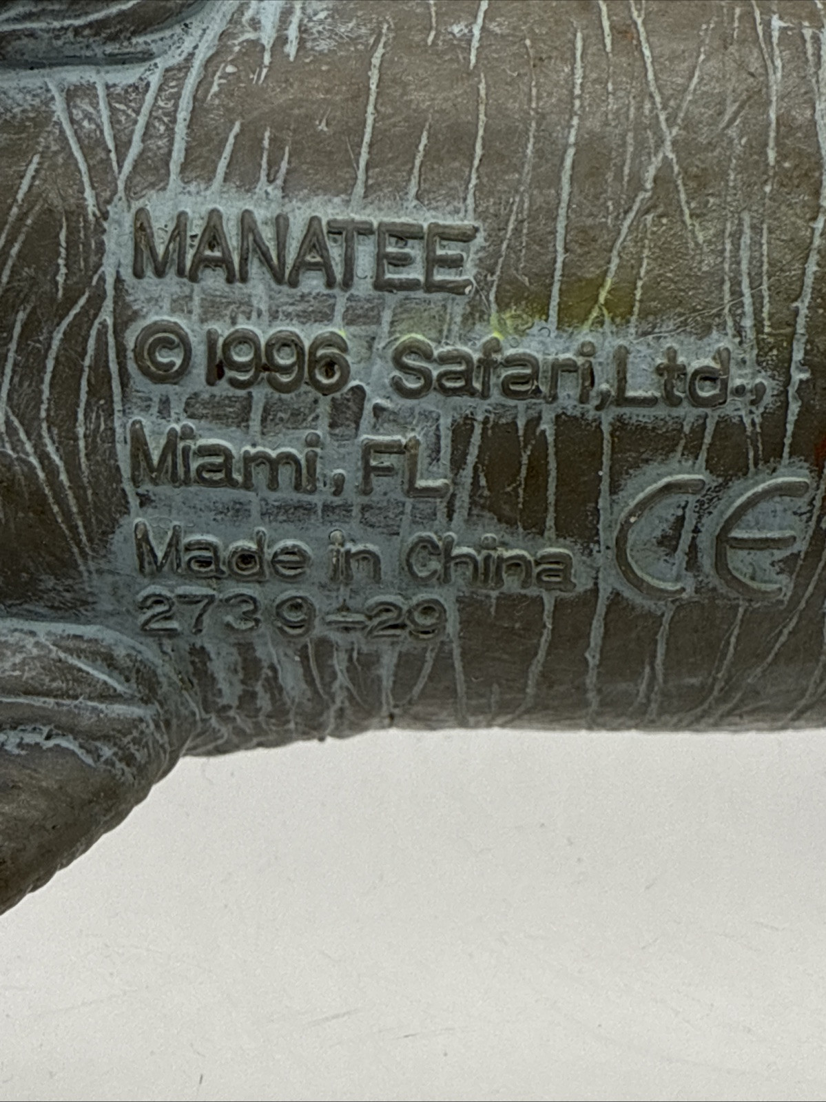 Safari Ltd Manatee Retired Marine Life Collectible Animal Figure 1996 Sea Cow 6”
