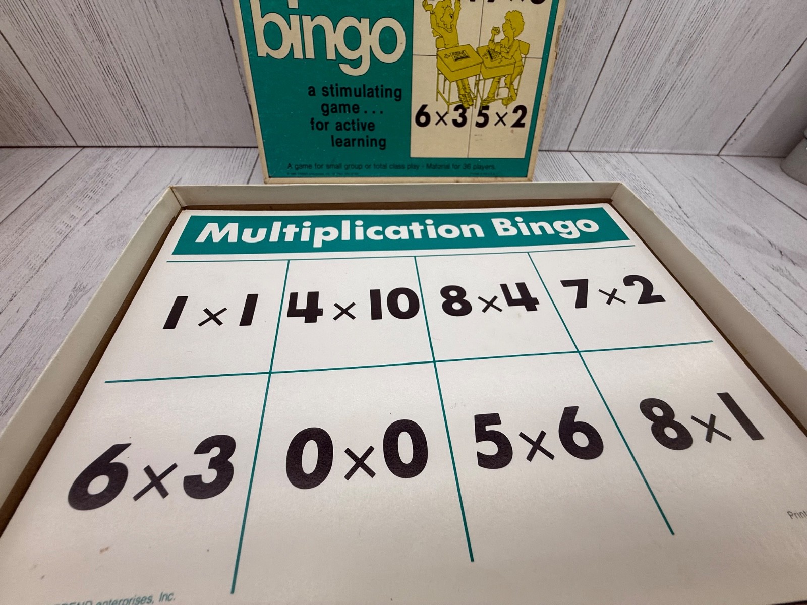 3 Math Bingo Games Addition Subtraction Multiplication 1970’s Classroom 36 Cards