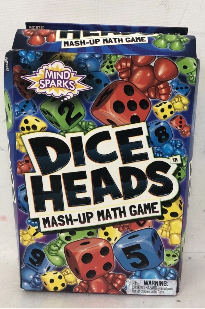 Mind Sparks DiceHeads Mash-Up Educational Math Dice Game for Kids Ages 5+