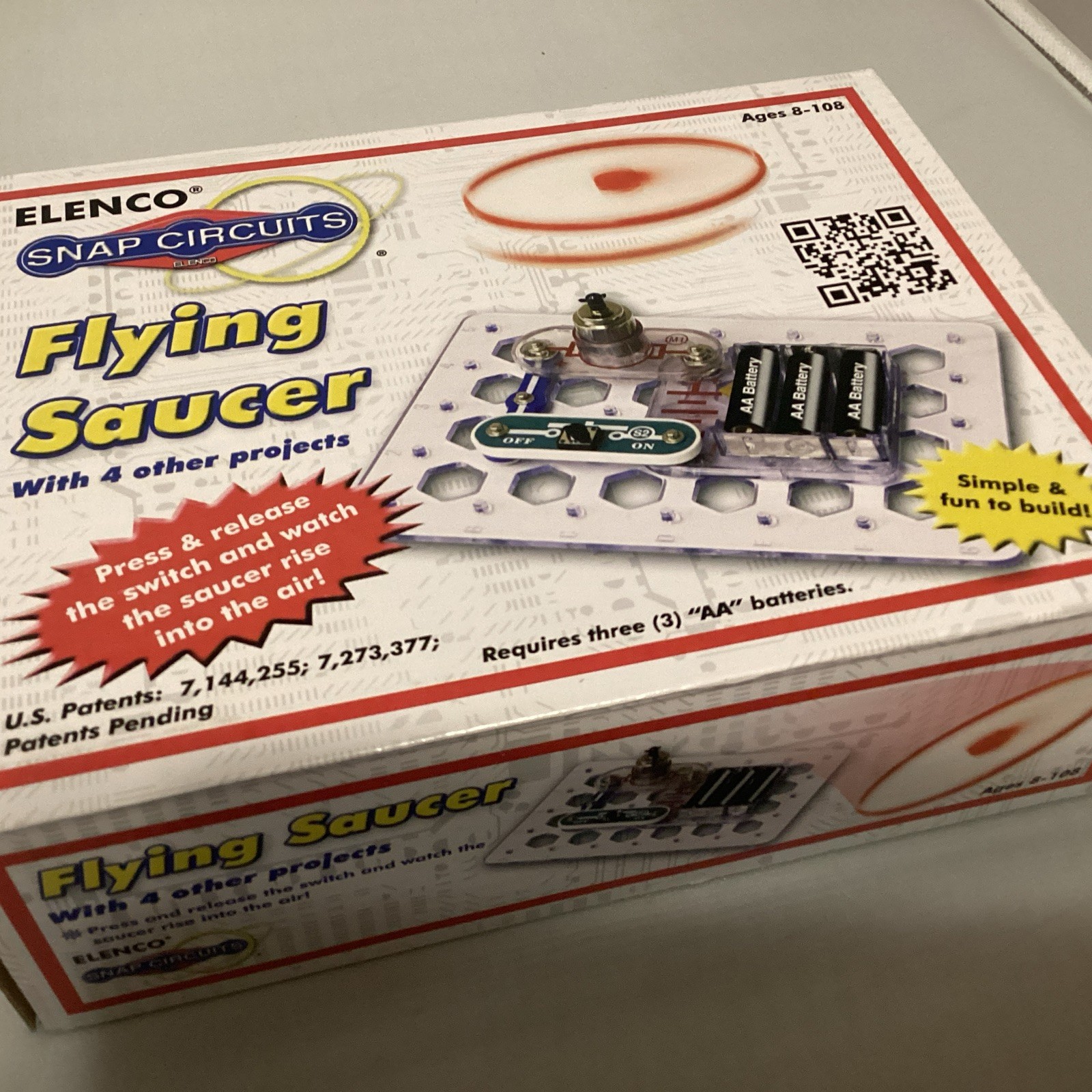 Elenco Snap Circuits Flying Saucer 4 Projects – Red Fan Piece Missing