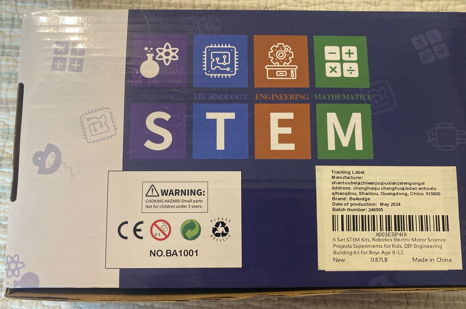 STEM Robotics Kit 6Set Electronic Science Experiments Projects for Kids DIY Engi