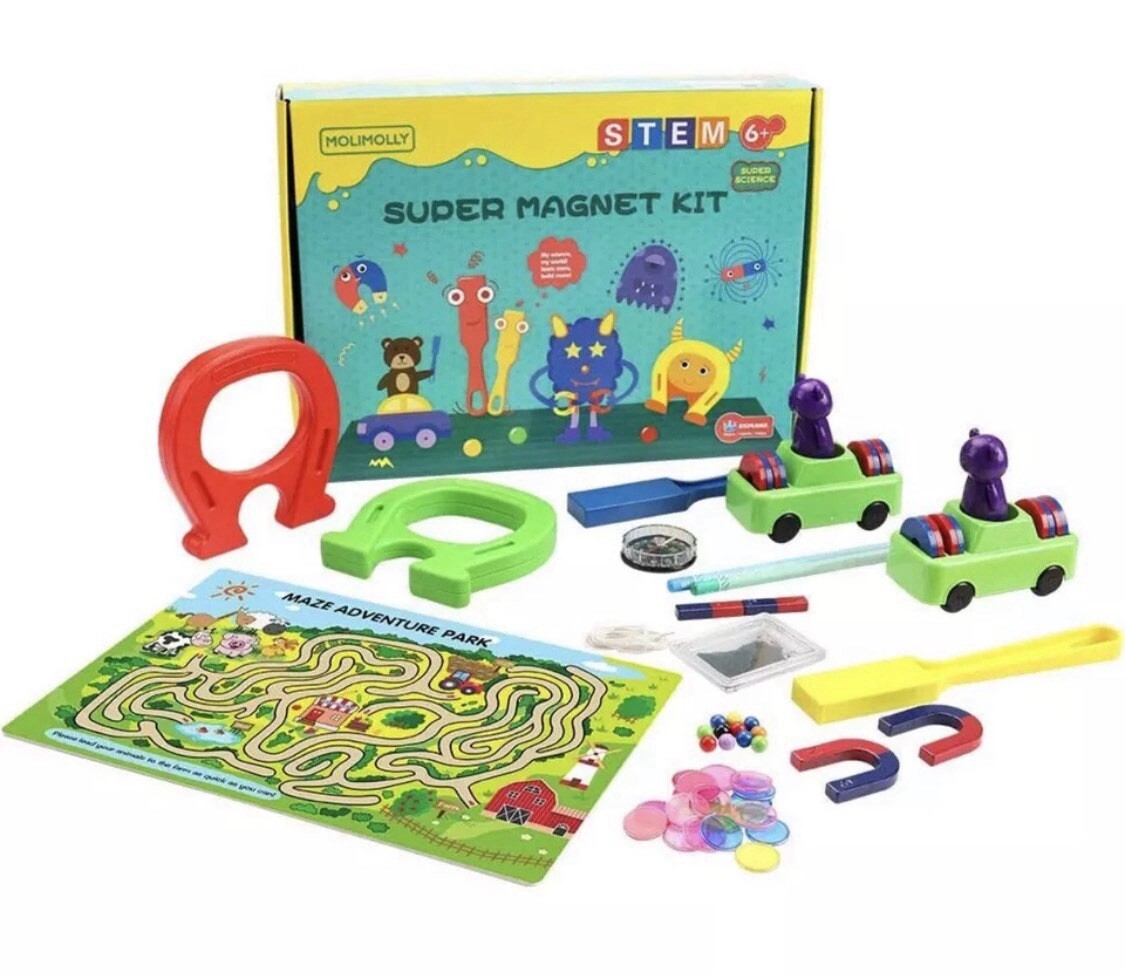 Super Magnet Lab Kit Stem Learning Children’s Magnetic Super Science Kit 6+ Year
