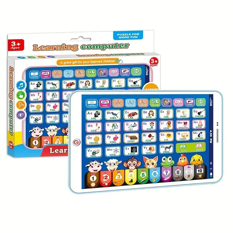 1pc. Interactive Learning Tablet for Youngsters – Education Reader with Alphabet