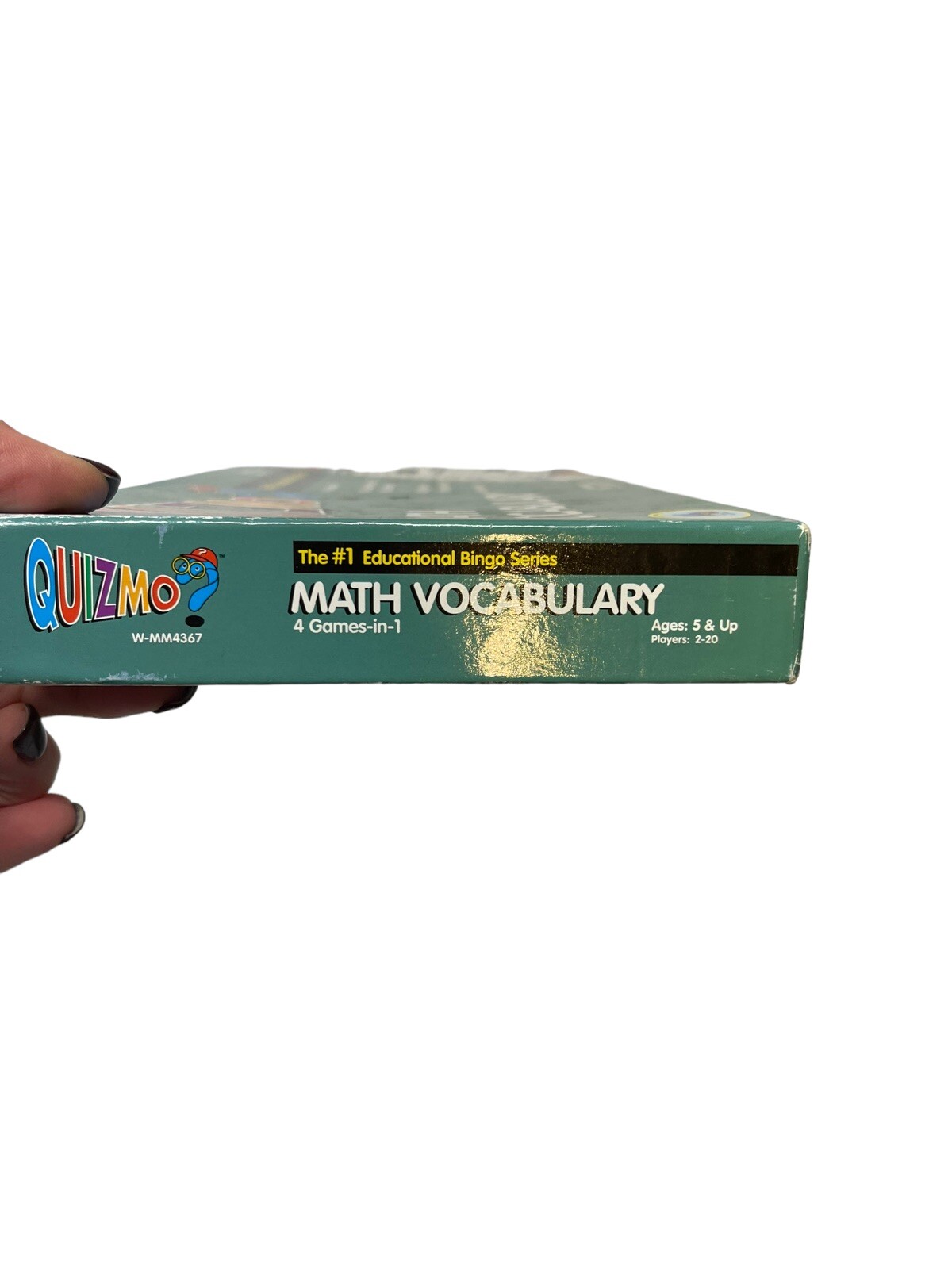 QUIZMO Math Vocabulary Math Bingo Games for Kids Homeschool After school