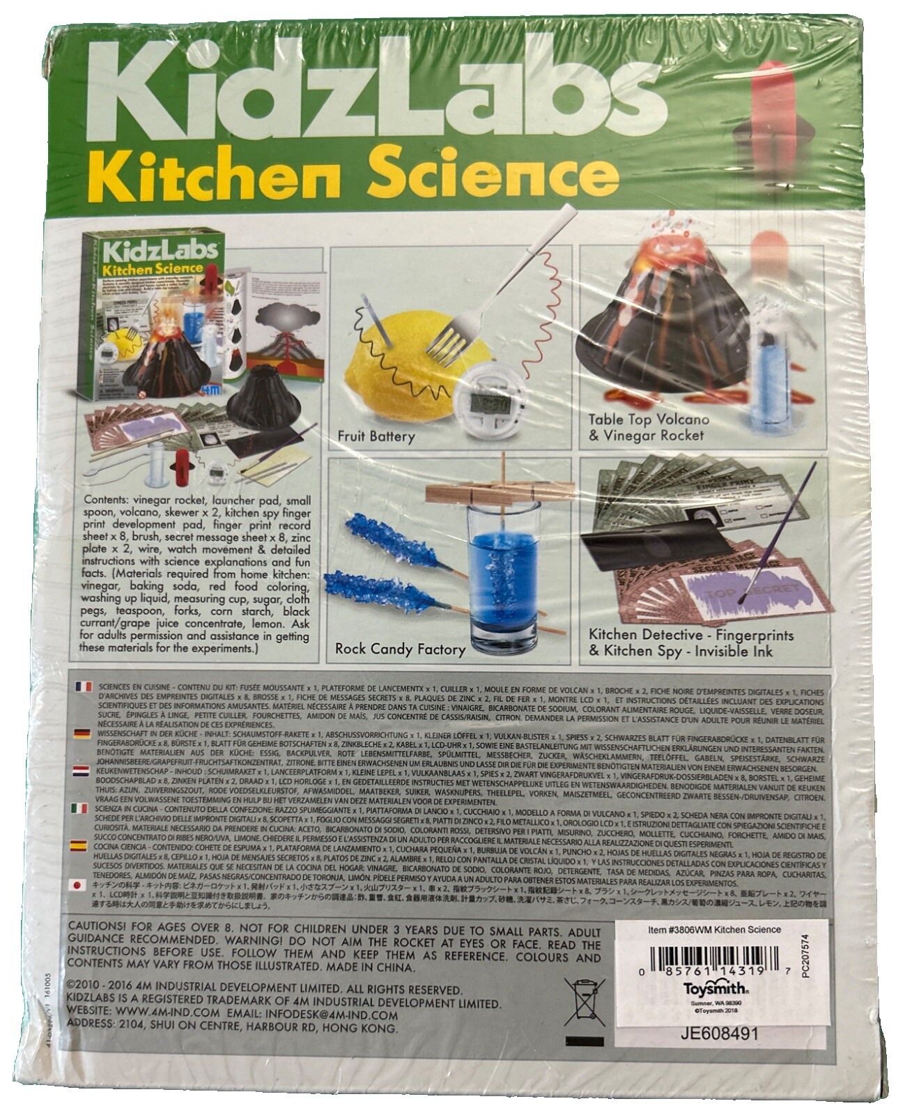 Kidz Labs Science 4M Kitchen Science Set Home School Toy Smith NEW & SEALED