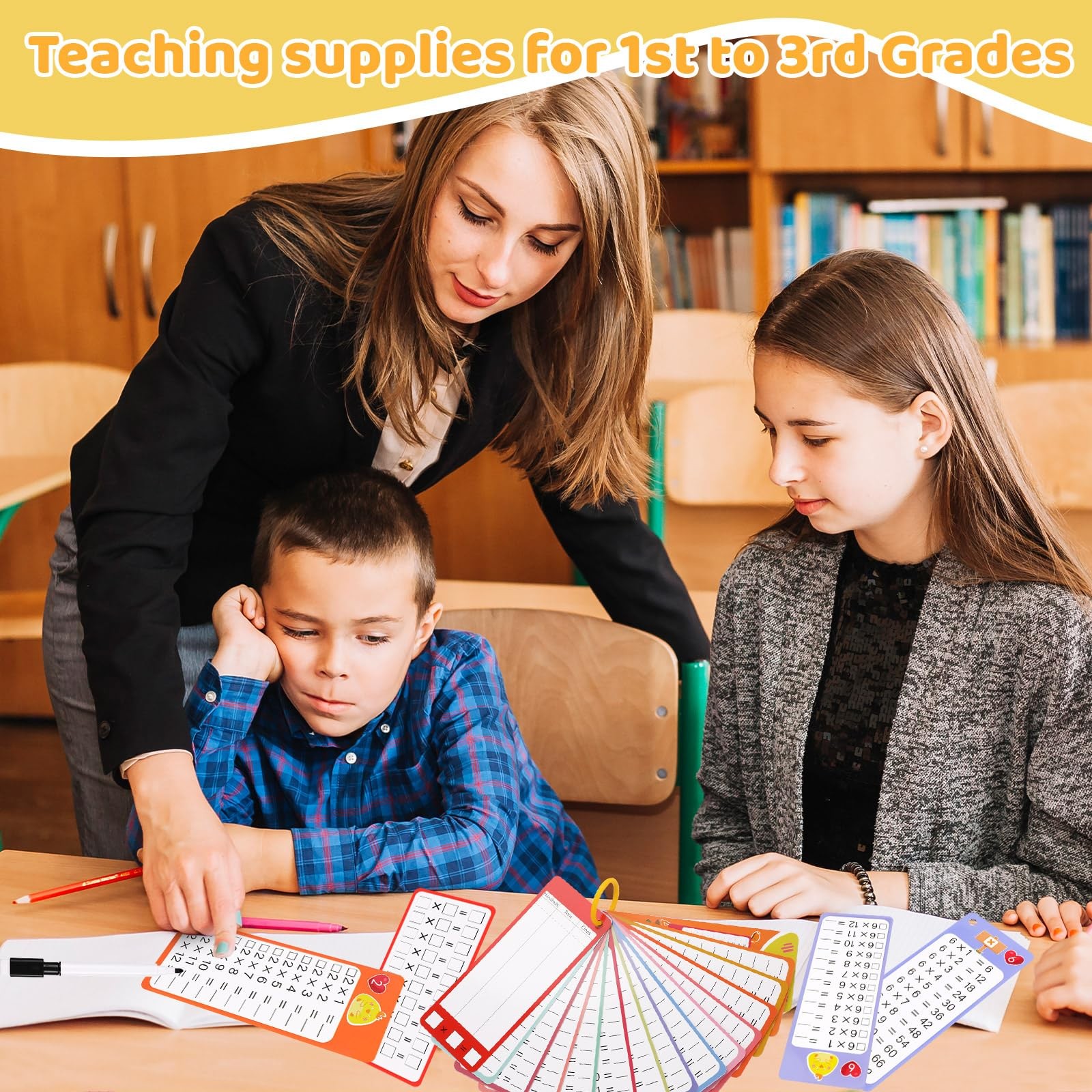 15Pcs Multiplication Flash Cards 0-12, Time Table Flash Cards Chart