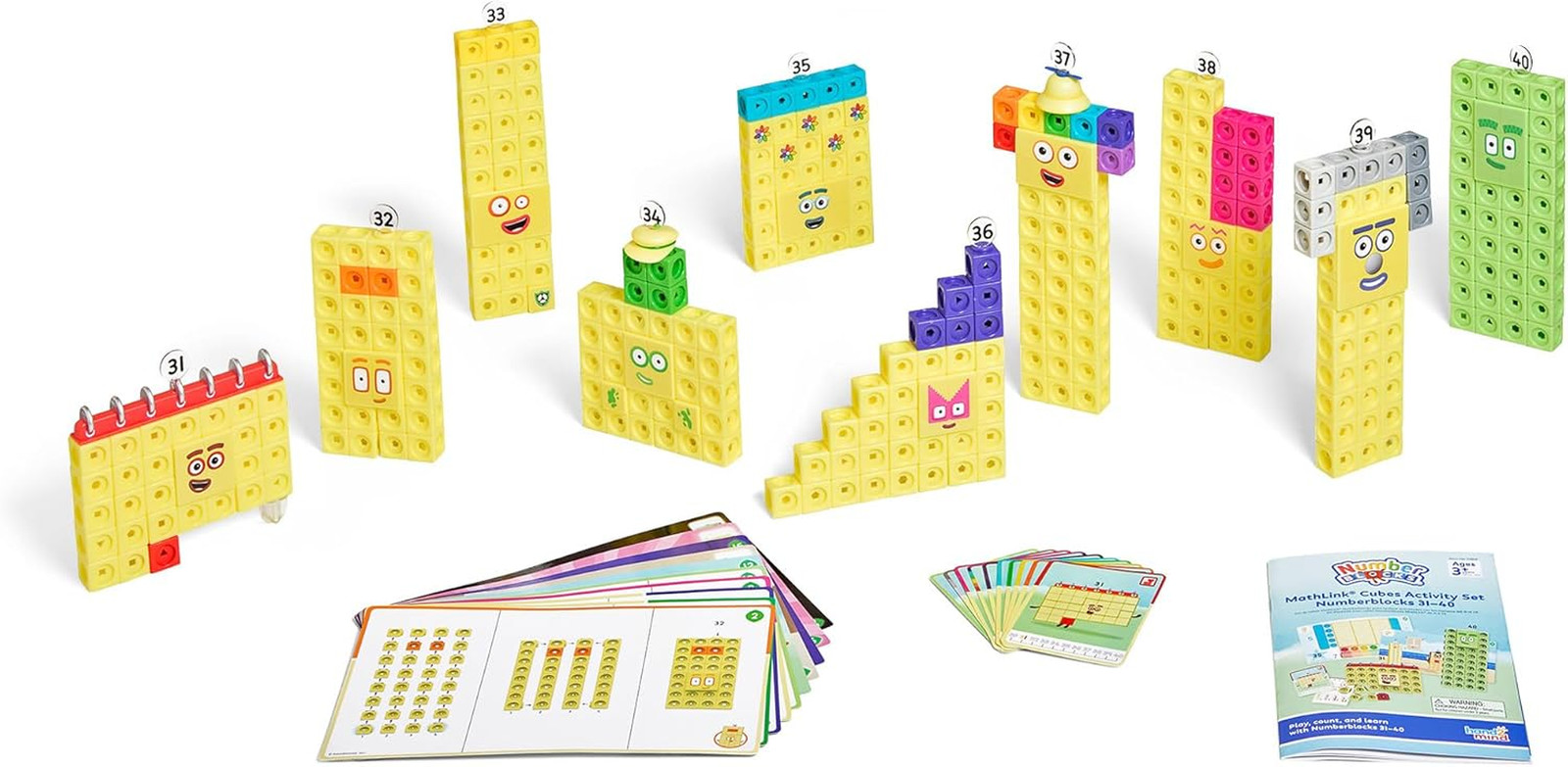 Numberblocks Mathlink Cubes Set Kids Educational Toys Preschool Learning