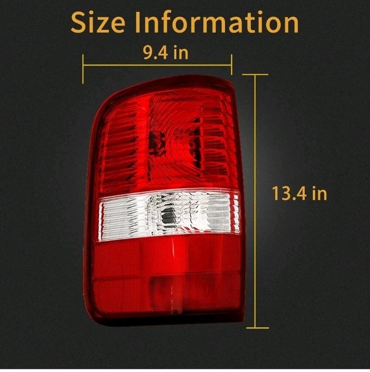 HECASA Right Tail Light Assembly Compatible with 2004-2008 Ford F150 Replacement