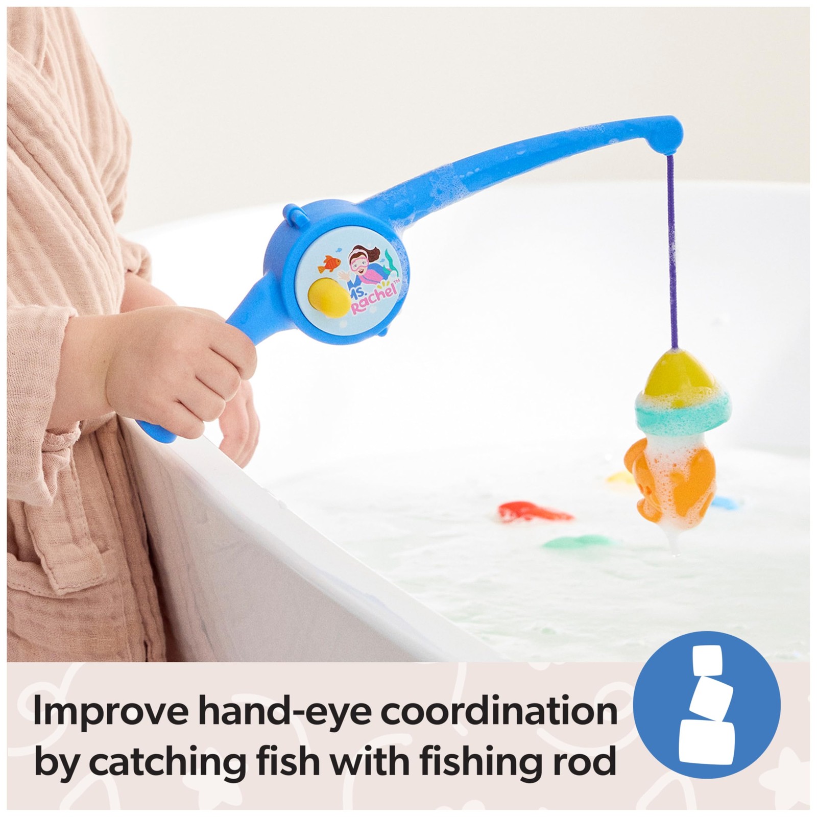 Official Counting Fishes Playset with 5 Floatable Toy Fish, Educational Toys …