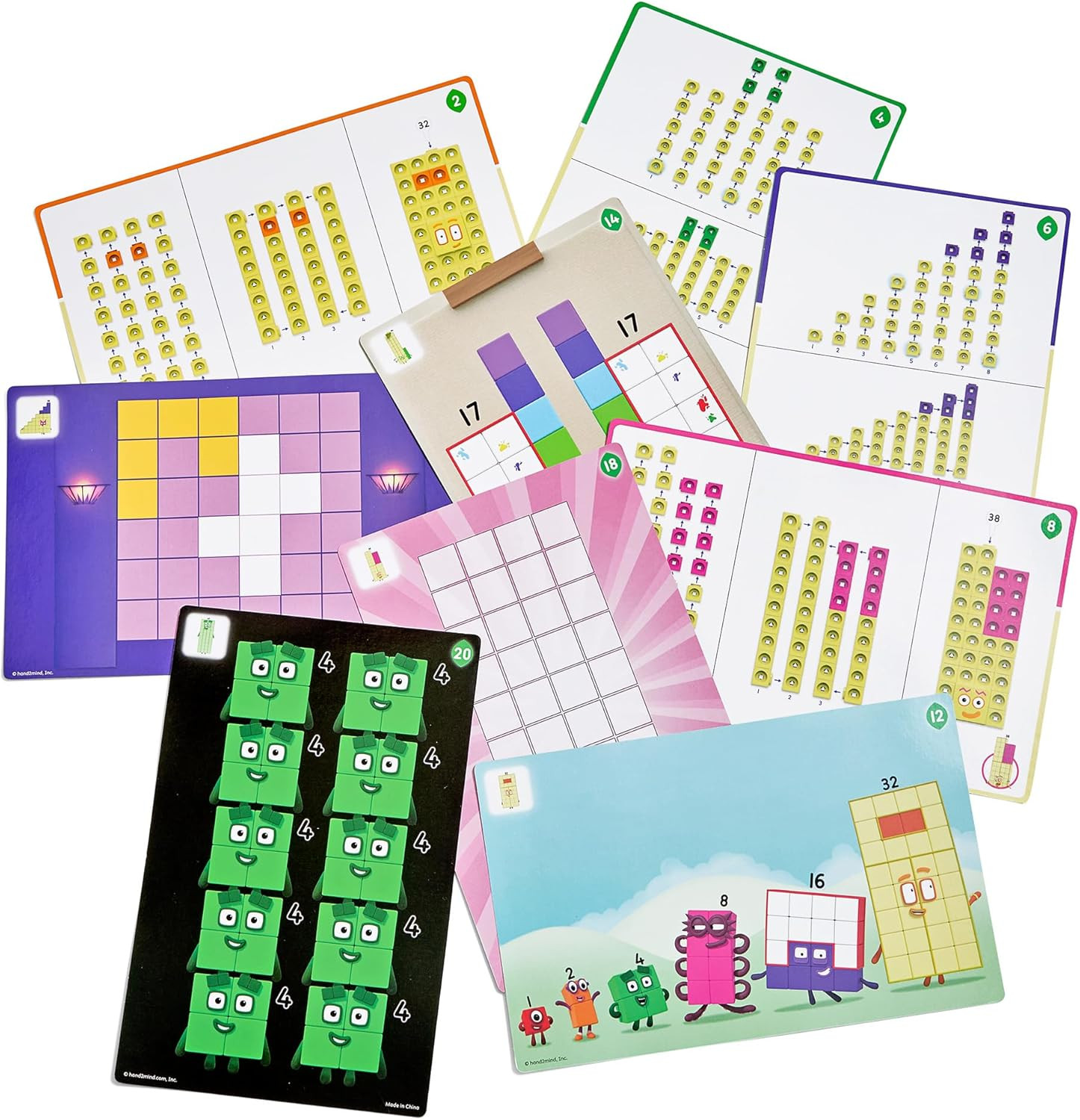 Numberblocks Mathlink Cubes Set Kids Educational Toys Preschool Learning