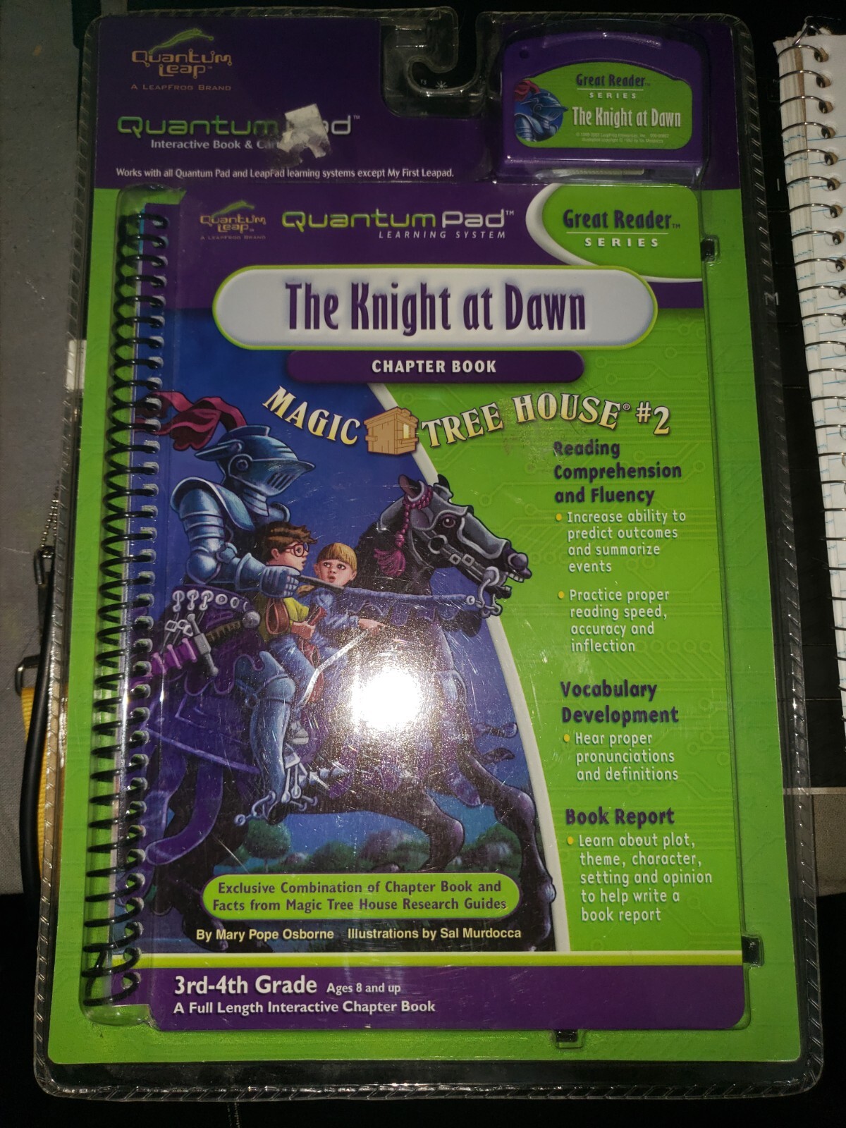 New Quantum Leap Quantum Pad The Knight at Dawn Cartridge & Interactive Book